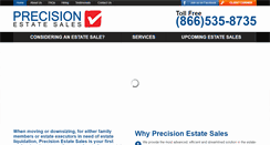 Desktop Screenshot of precisionestatesales.com