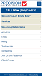 Mobile Screenshot of precisionestatesales.com